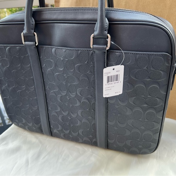 Brand new leather Coach messenger bag, laptop bag, or briefcase - Picture 11 of 16